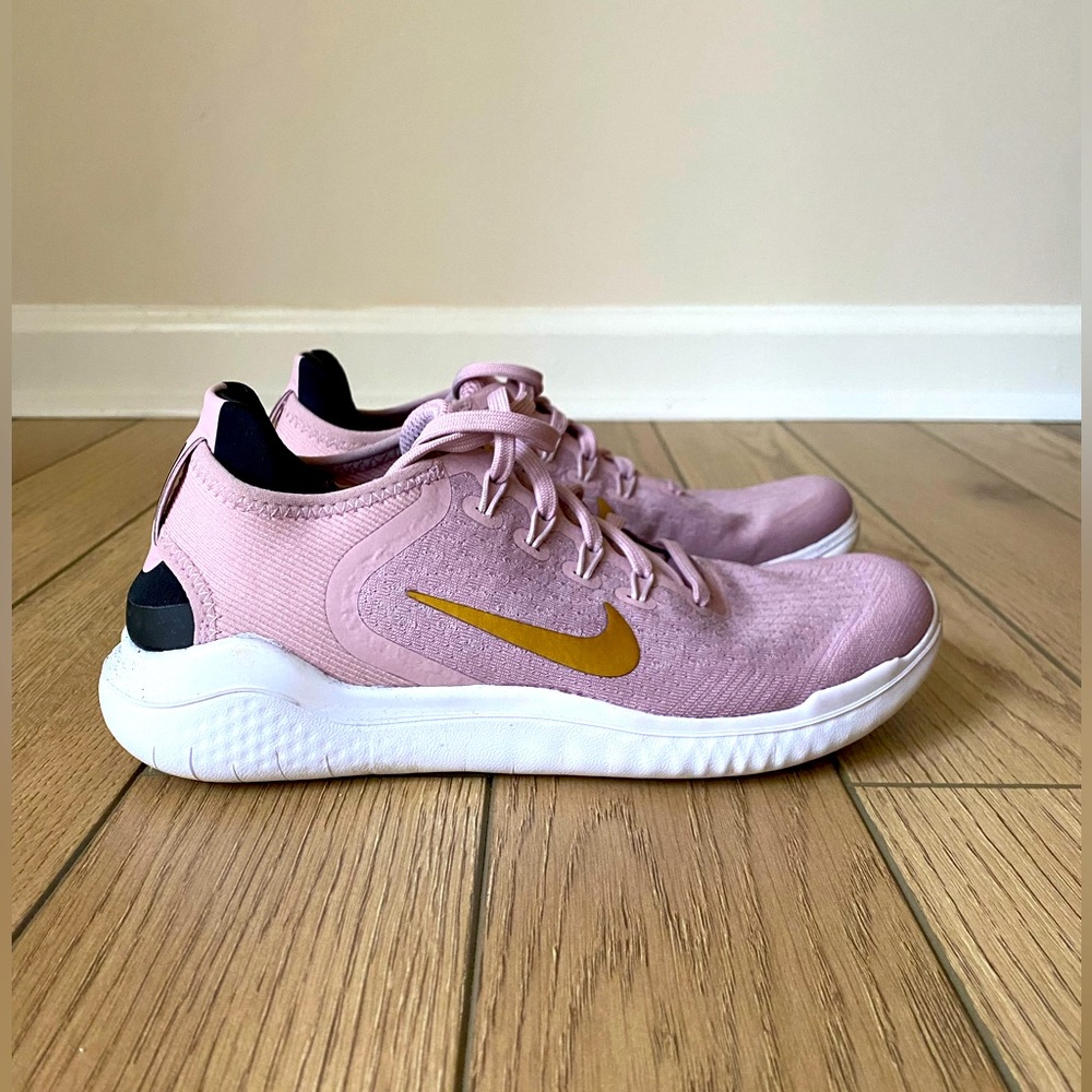Nike Women's Free RN Pink/Gold 942837-501 Running Shoes